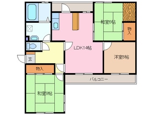 伊勢松本駅 徒歩9分 3階の物件間取画像